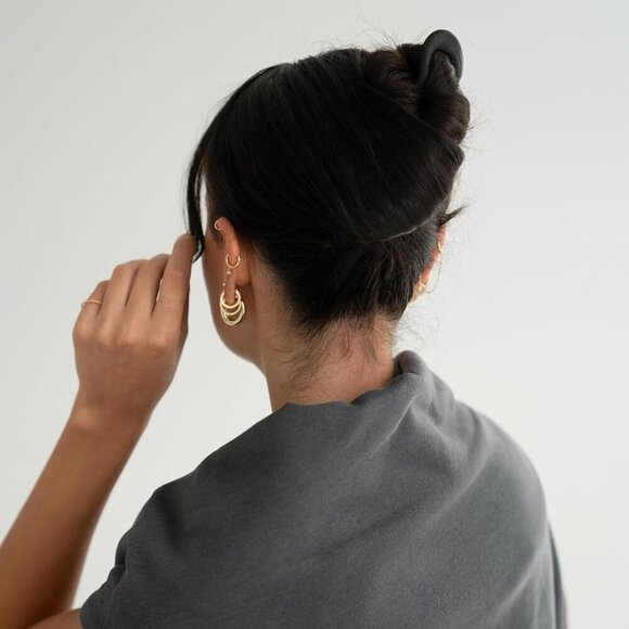 Black Hair Pin Chignon Bun Twist Hair Accessory for Women Secure Hold